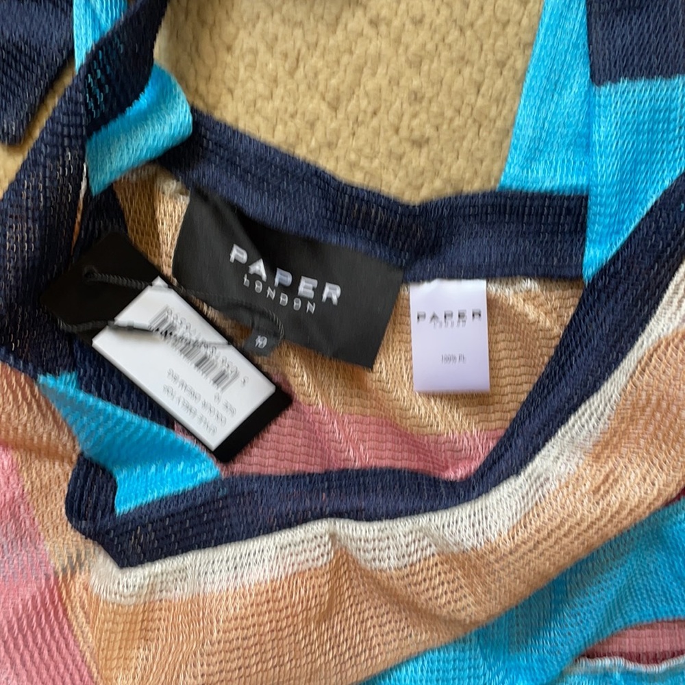 Paper London striped Crop top and Pants Set - Picture 6 of 9